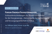 zur Veranstaltung Forum EnergieTransformation auf der E-world