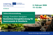 zur Veranstaltung Online-Infoveranstaltung: Energy Transition Navigator – Kostenlose Energieberatung für Gastronomie & Hotellerie