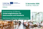 zur Veranstaltung Praxisseminar ECOBoost: Fördermöglichkeiten für Gastronomie und Hotellerie