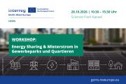 zur Veranstaltung Workshop: Energy Sharing & Mieterstrom in Gewerbeparks und Quartieren